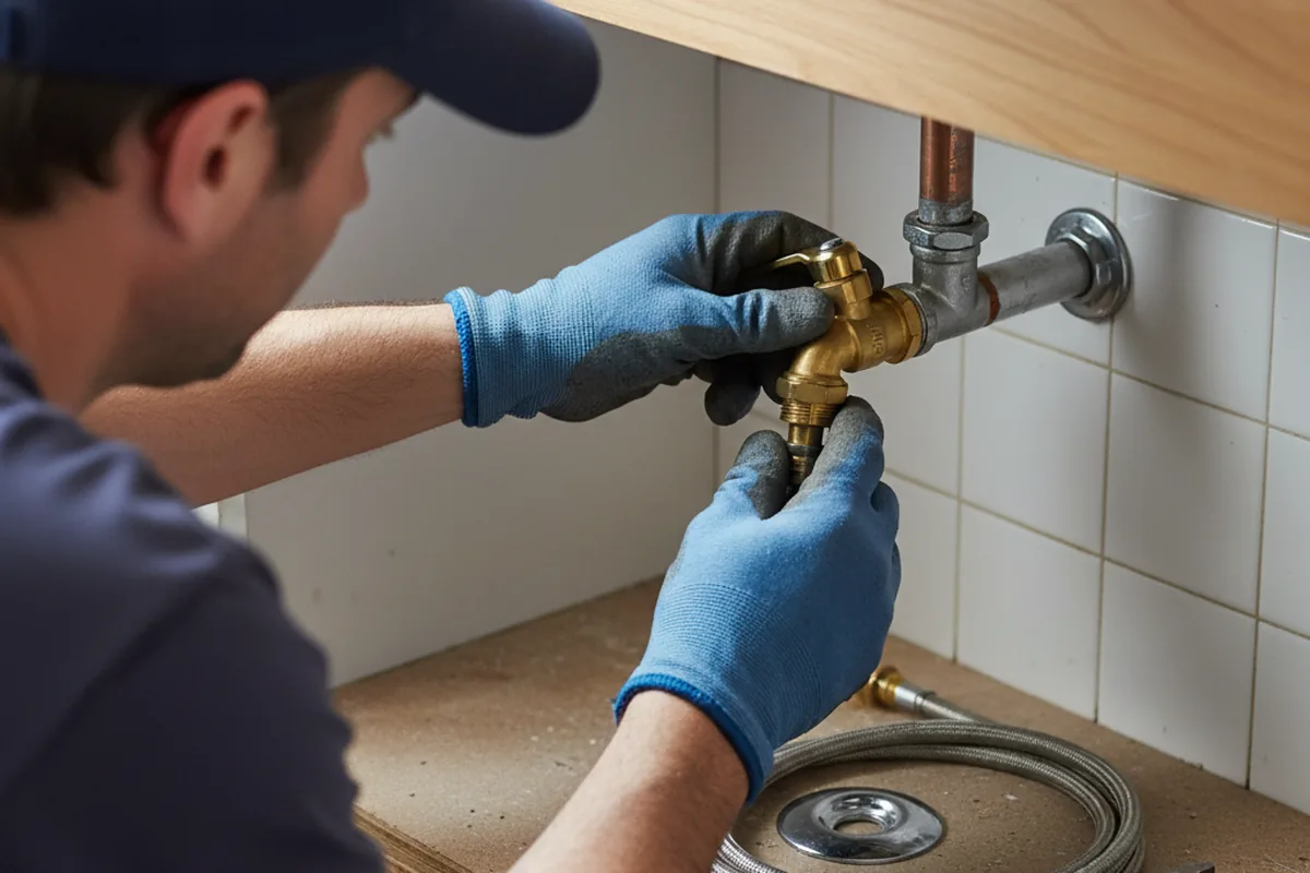 Shutoff valve and fitting work during Repiping in Cobb